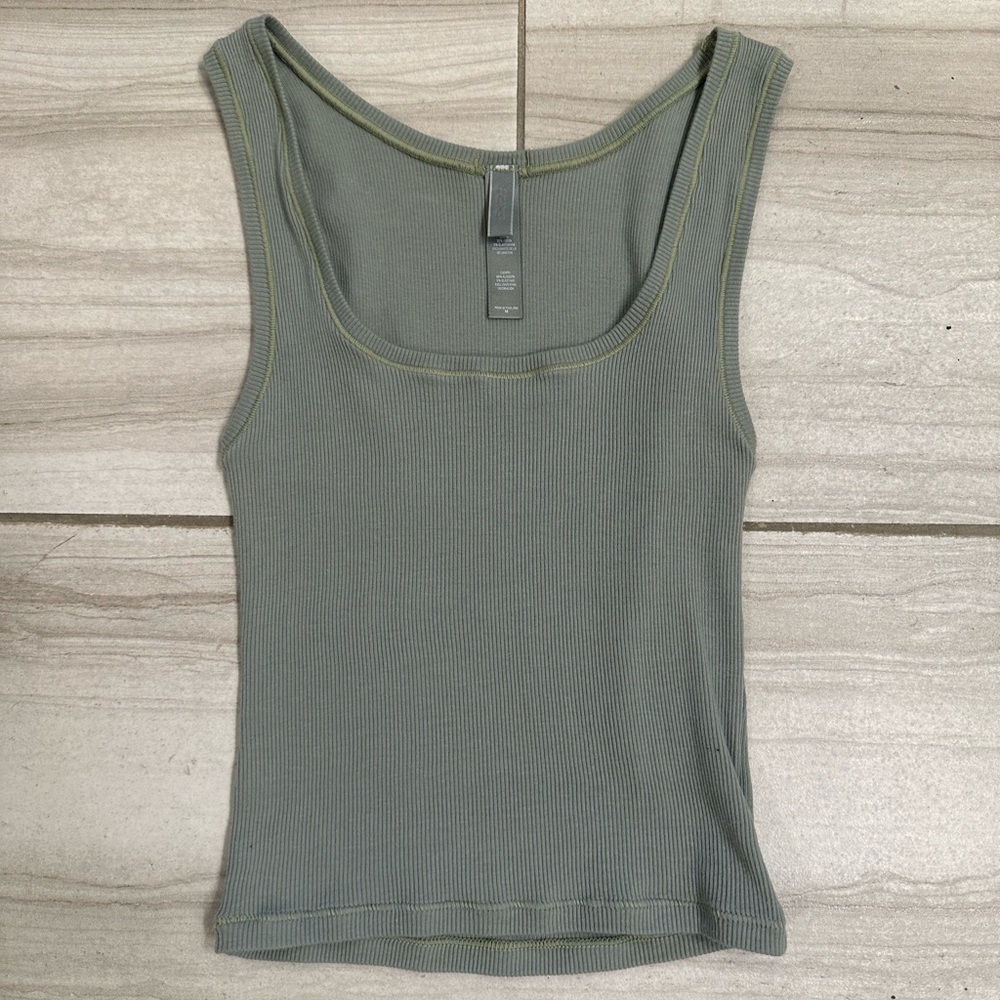 SKIMS Cotton Rib Tank - M // NWOT